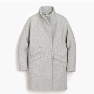 NWT J.Crew Cocoon coat Italian stadium-cloth wool